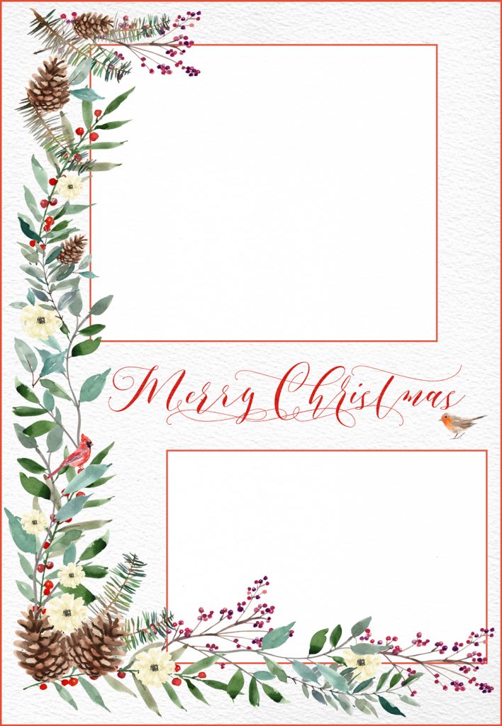 free printable templates for christmas cards